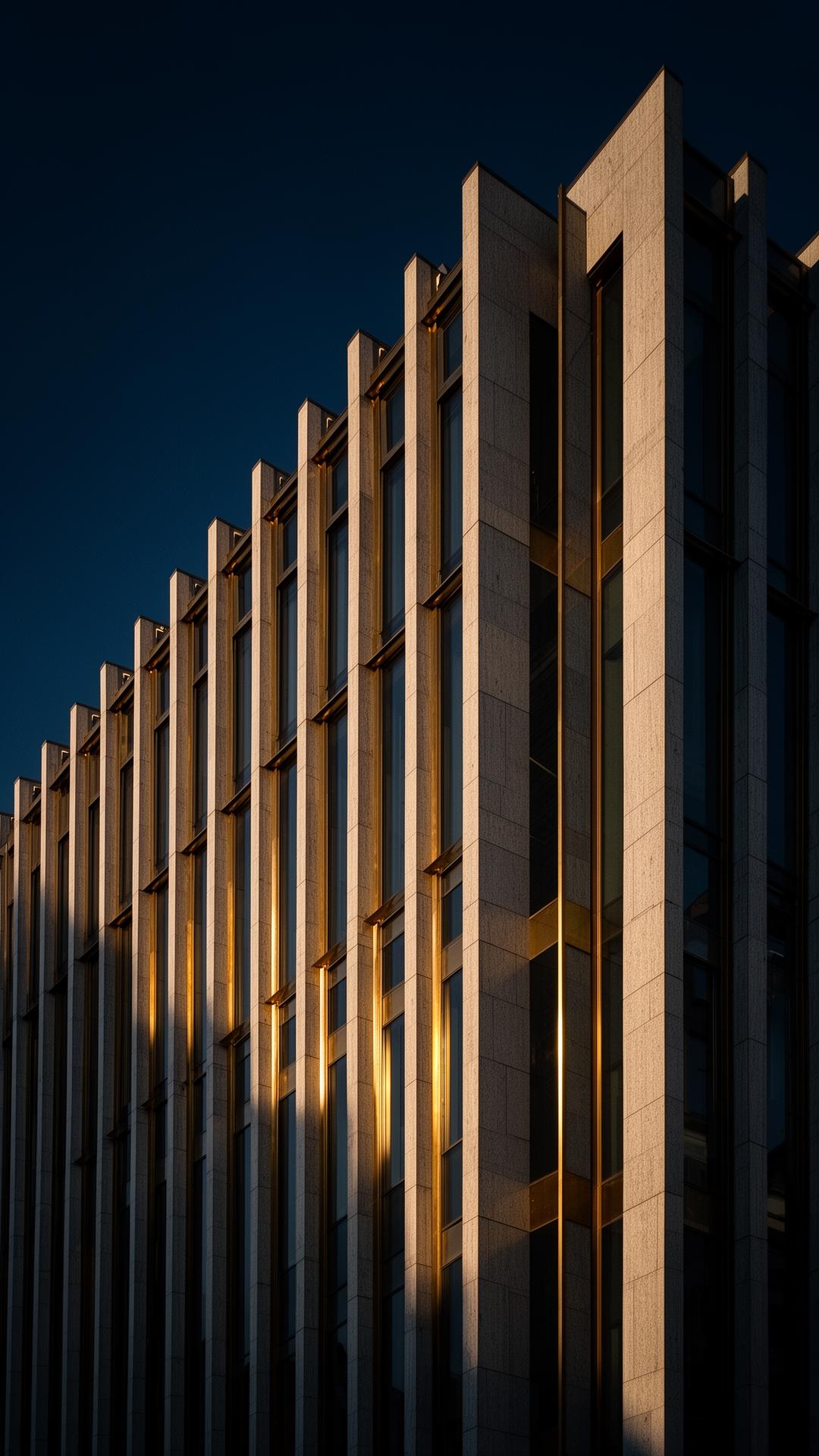 Schweizer Geschäftsviertel im Abendlicht